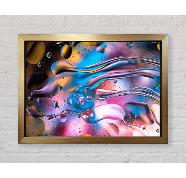 Colour Through The Water Droplets Framed Print Bright Star Size: 42cm H x 59.7cm W on Productcaster.