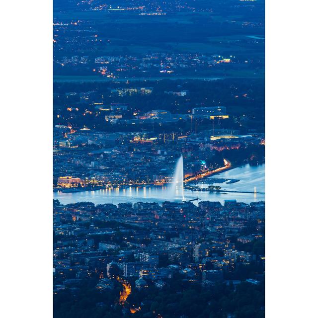 Geneva In Night by Xenotar - No Frame Art Prints on Canvas 17 Stories Size: 46cm H x 30cm W on Productcaster.