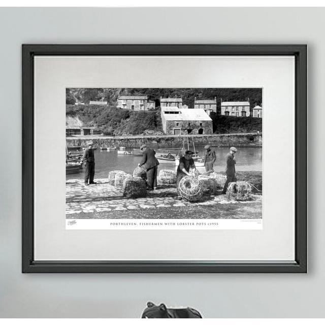 Porthleven, Fishermen With Lobster Pots C1955 - Single Picture Frame Print The Francis Frith Collection Size: 28cm H x 36cm W on Productcaster.