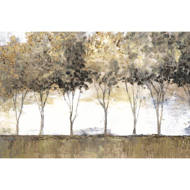 Neutral Treeline - Wrapped Canvas Painting Marlow Home Co. Size: 20cm H x 30cm W x 3.8cm D on Productcaster.