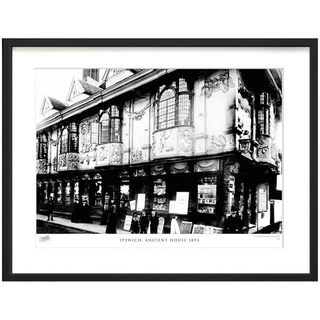 'Ipswich, Ancient House 1893' by Francis Frith - Picture Frame Photograph Print on Paper The Francis Frith Collection Size: 40cm H x 50cm W x 2.3cm D on Productcaster.