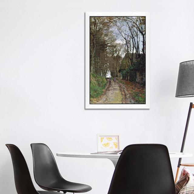 Path In Normandy by Claude Monet - Painting on Canvas Ophelia & Co. Frame Option: White Framed, Size: 152.4cm H x 101.6cm W x 3.81cm D on Productcaster.