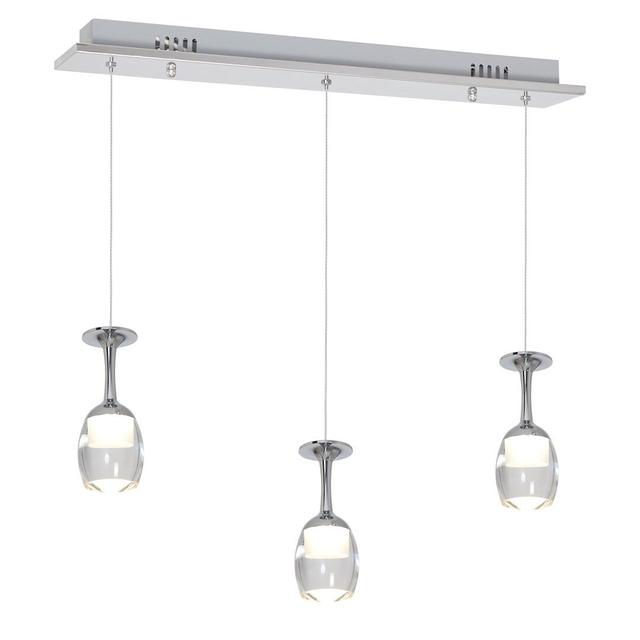 Shuai 3-Light Kitchen Island Teardrop LED Pendant Metro Lane on Productcaster.