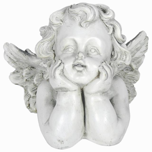 Gazing Cherub Marble Bust Astoria Grand on Productcaster.