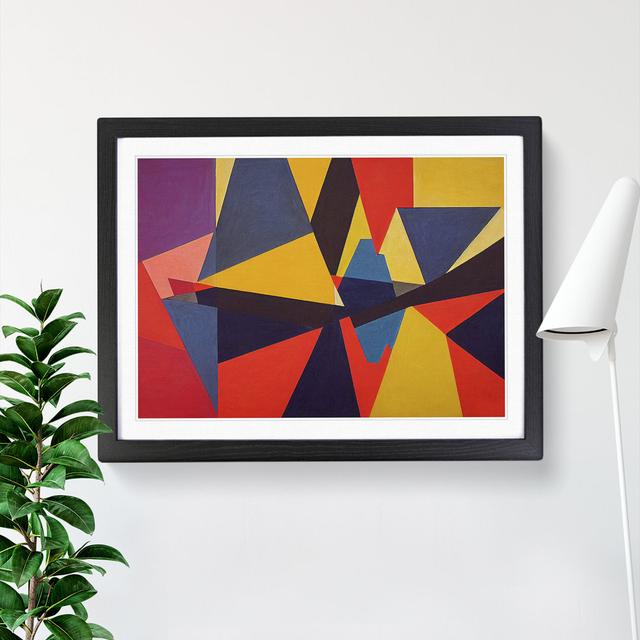 Suprematism Abstract Art Vol.7 - Picture Frame Graphic Art Metro Lane Frame Colour: Black, Size: 25cm H x 34cm W x 2cm D on Productcaster.