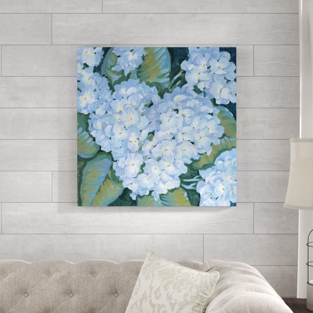 Blue Hydrangeas II by Timothy O' Toole - Wrapped Canvas Painting Print Blue Elephant Size: 76cm H x 76cm W on Productcaster.