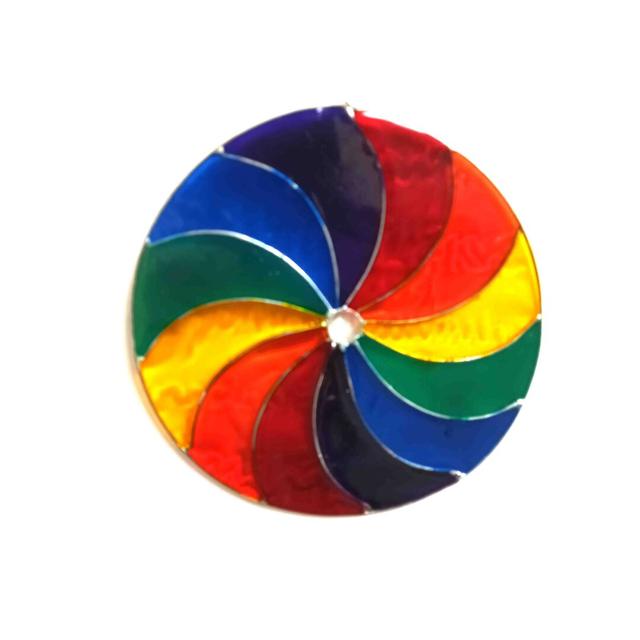 Abiodun Rainbow Circle Swirl Suncatcher Dakota Fields on Productcaster.