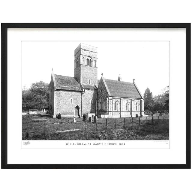 'Gillingham, St Mary's Church 1894' by Francis Frith - Picture Frame Photograph Print on Paper The Francis Frith Collection Size: 28cm H x 36cm W x 2. on Productcaster.