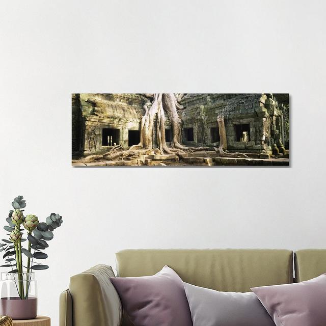 Old Ruins Of A Building - Wrapped Canvas Panoramic Print Ebern Designs Size: 16cm H x 48cm W x 1cm D on Productcaster.