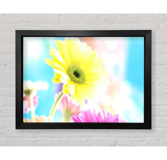 Colourful Summer Rainbow Flowers - Single Picture Frame Art Prints Bright Star Size: 84.1cm H x 118.9cm W on Productcaster.