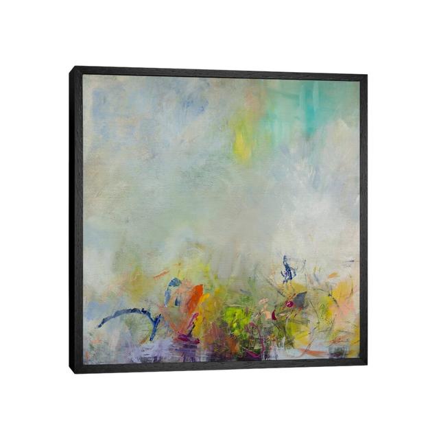 Grass And Chalk by Julian Spencer - Painting on Canvas 17 Stories Format: Black Framed Canvas, Size: 45.72cm H x 45.72cm W x 3.81cm D on Productcaster.