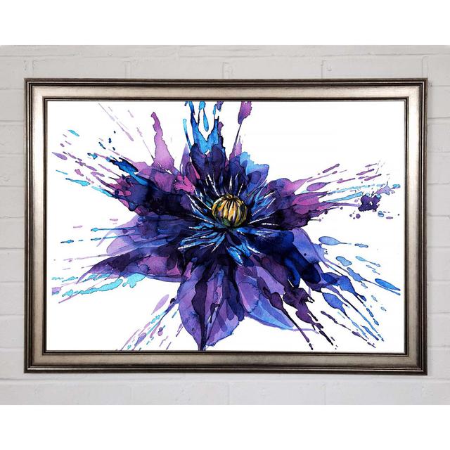 Water Lily Splash - Single Picture Frame Art Prints Brayden Studio Size: 21cm H x 29.7cm W x 1.5cm D on Productcaster.