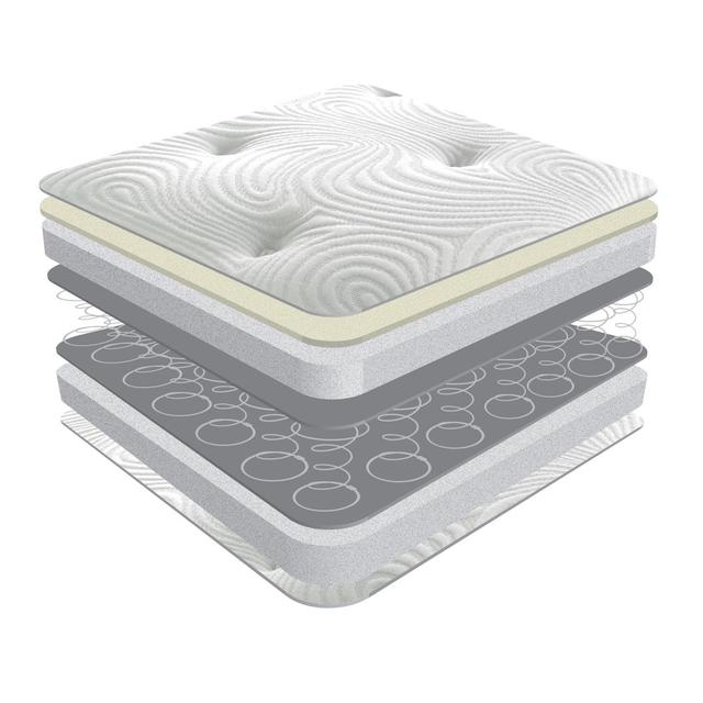 Hybrid Latex Coil Mattress Sareer Furniture Size: Super King (6') on Productcaster.