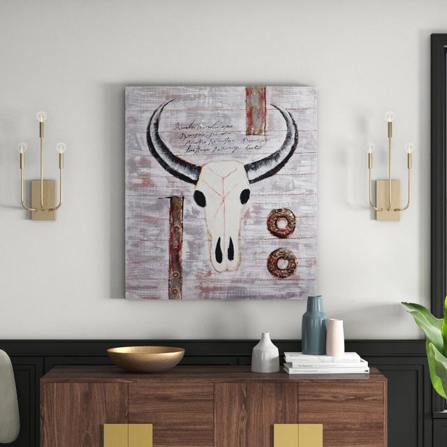 Leinwandbild Stier East Urban Home on Productcaster.