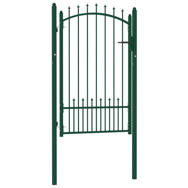 Netawaka Metal Gate Dakota Fields Finish: Green, Size: 200cm H x 102cm W on Productcaster.