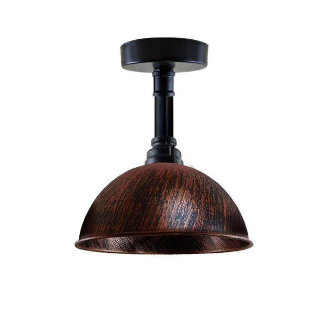 Gadar 1-Light 21cm Flush Mount Williston Forge Fixture Finish: Rustic Red/Black, Size: 40' H x 21' W x 21' D on Productcaster.