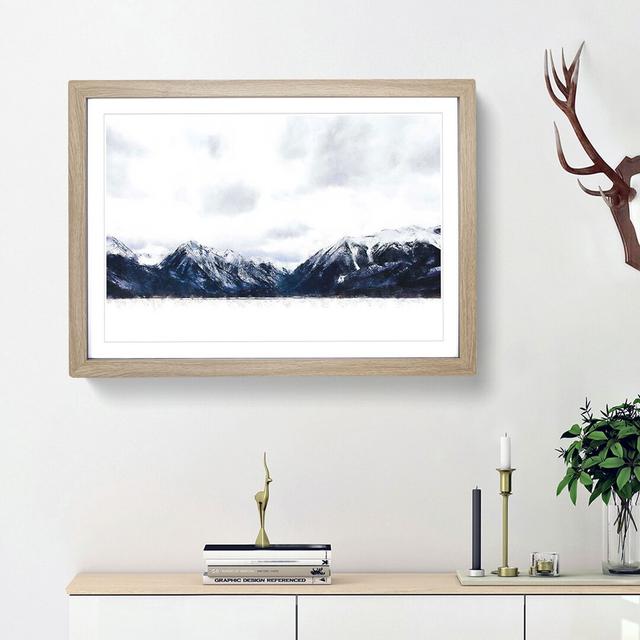 The Rocky Mountains in Colorado - Picture Frame Painting Print East Urban Home Frame Option: Oak Framed, Size: 62cm H x 87cm W x 2cm D on Productcaster.