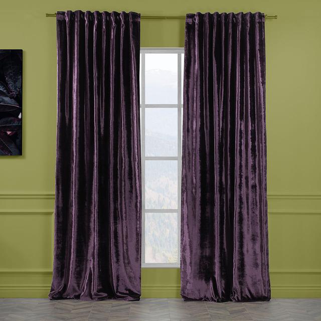 Vorhang-Set mit Stangendurchzug, blickdicht Lilijan Home & Curtain Farbe: Aubergine, Panel-Größe: 280 cm B x 175 cm T on Productcaster.