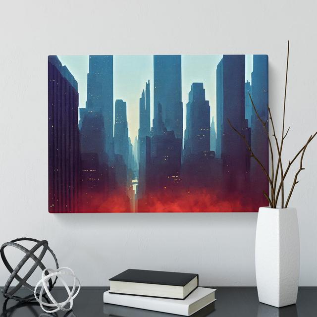 A New York City Skyline Vol.4 - Wrapped Canvas Graphic Art 17 Stories Size: 40cm H x 60cm W x 3cm D on Productcaster.