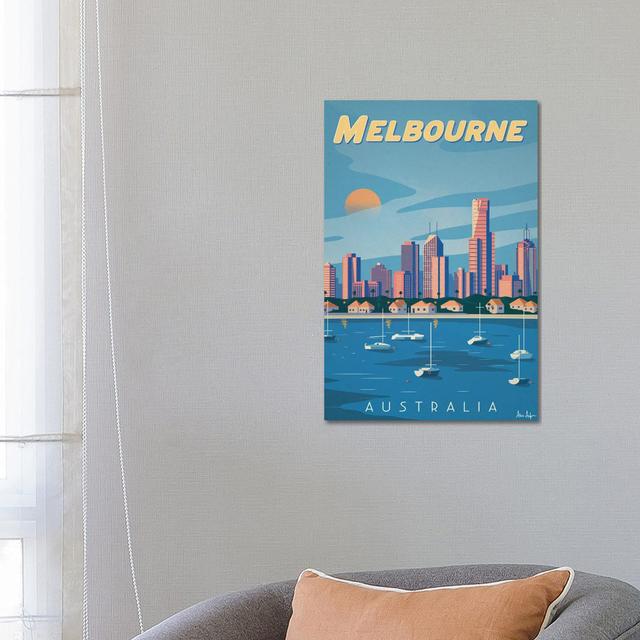 Melbourne - Wrapped Canvas Graphic Art Maturi Size: 66.04cm H x 45.72cm W x 1.91cm D on Productcaster.