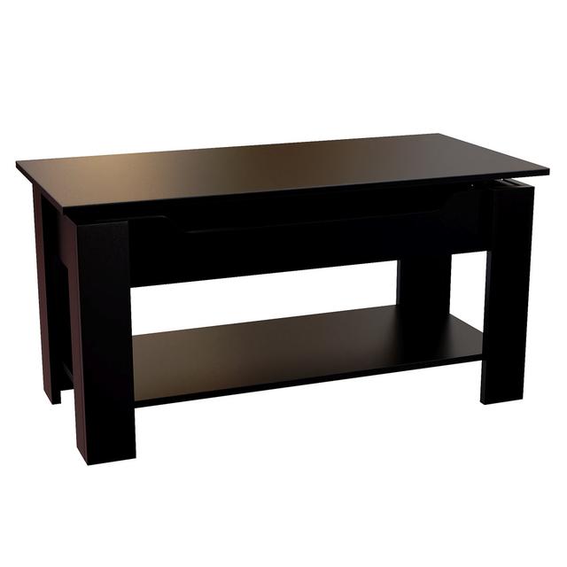 Anavictoria Lift Top Coffee Table with Storage Marlow Home Co. Table Base Colour: Black, Table Top Colour: Black on Productcaster.