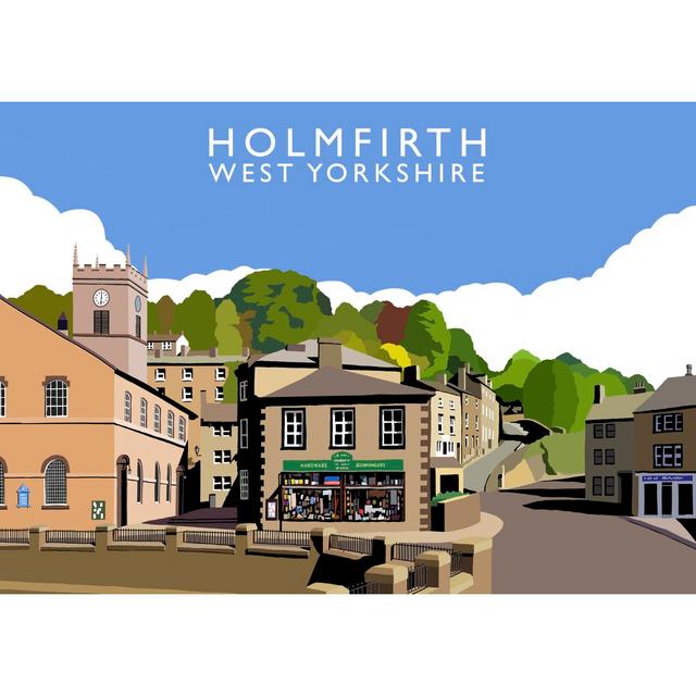 Holmfirth by Richard O'Neil - Graphic Art Print on Paper East Urban Home Format: No Frame, Size: 40 cm H x 50 cm W x 1 cm D on Productcaster.