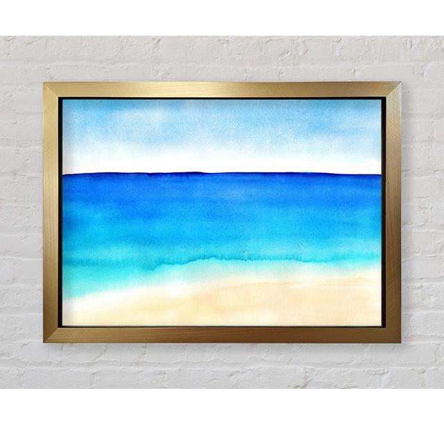 Ocean Blues - Single Picture Frame Art Prints Bright Star Size: 42cm H x 59.7cm W x 3.4cm D on Productcaster.