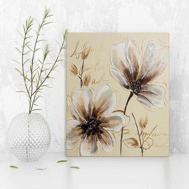 Flowers 7 - Wrapped Canvas Graphic Art Print Latitude Run Size: 80cm H x 80cm W on Productcaster.