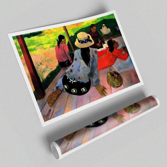 Gauguin Afternoon Quiet Hour Art Classic - Unframed Painting Print on Paper East Urban Home Size: 59.4cm H x 84.1cm W on Productcaster.