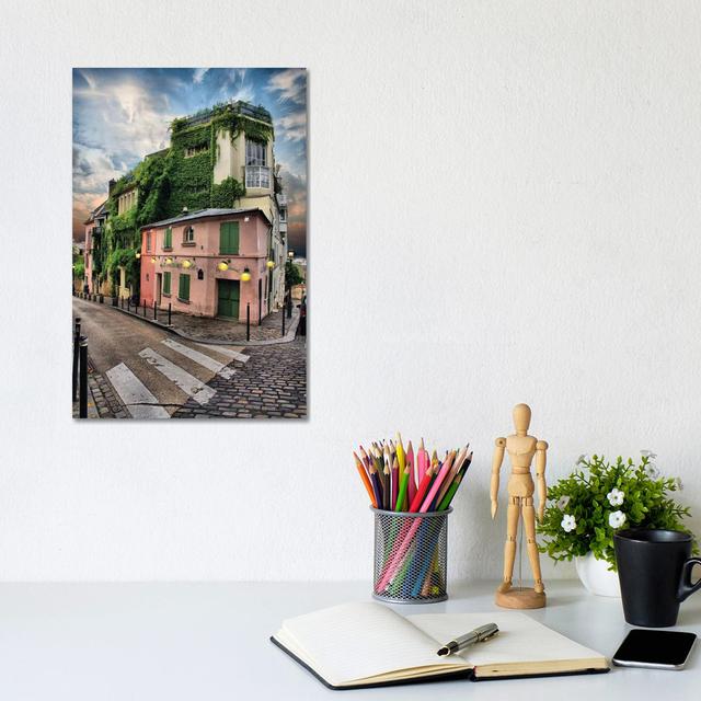 La Maison Rose, Montmatre, Paris - Wrapped Canvas Print Latitude Run Size: 30.48cm H x 20.32cm W x 1.905cm D on Productcaster.