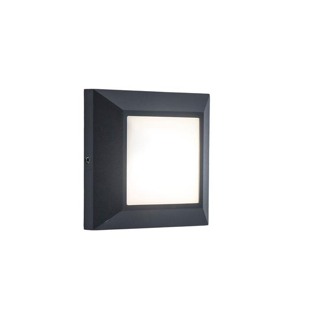 Turna Black Integrated LED Outdoor Flush Mount Dakota Fields on Productcaster.