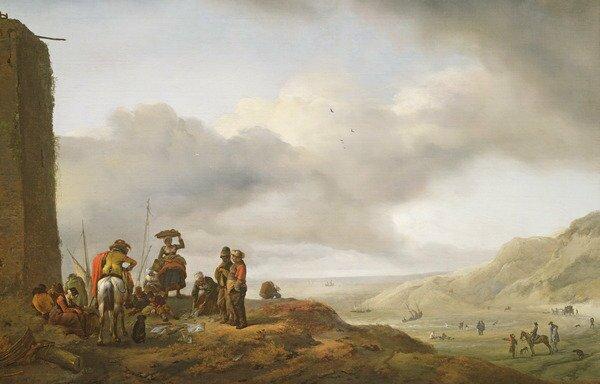 The Day's Catch by Philips Wouwermans Framed Art Print East Urban Home Size: Small on Productcaster.