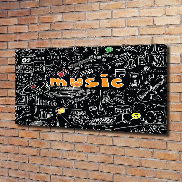 Canvas Print - Wall Art - Prints On Canvas - 120X60 Image Picture Theme: Musical Symbols Maturi on Productcaster.