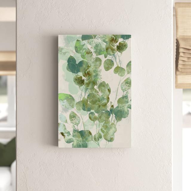 Eucalyptus I by Jennifer Goldberger - Wrapped Canvas Painting Fernleaf Size: 91cm H x 61cm W, Format: Wrapped Canvas on Productcaster.