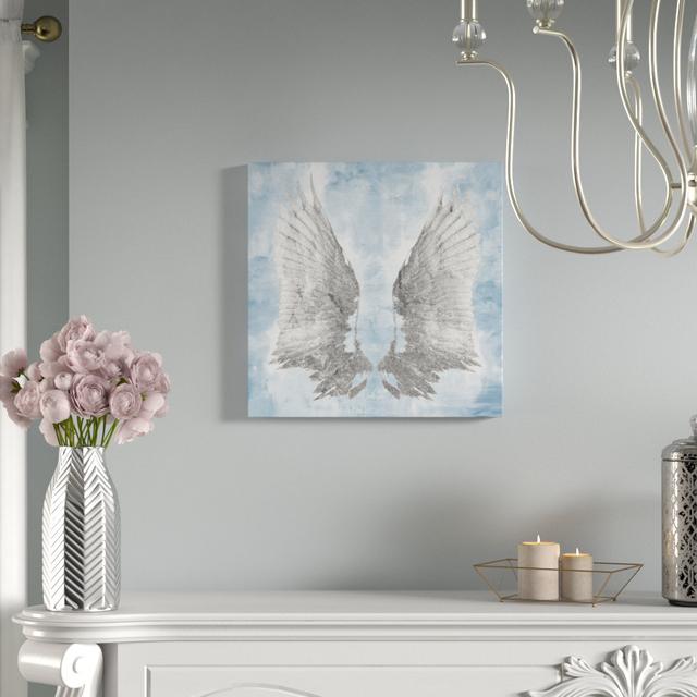 My Sky Wings - Wrapped Canvas Painting Print East Urban Home Size: 51cm H x 51cm W x 4cm D on Productcaster.