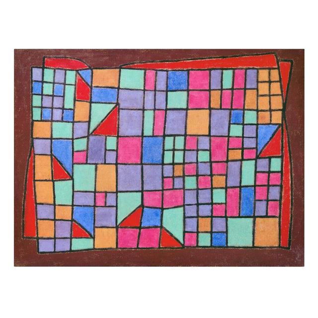 Glass Façade by Paul Klee - Wrapped Canvas Graphic Art Print East Urban Home Size: 80cm L x 60cm W on Productcaster.