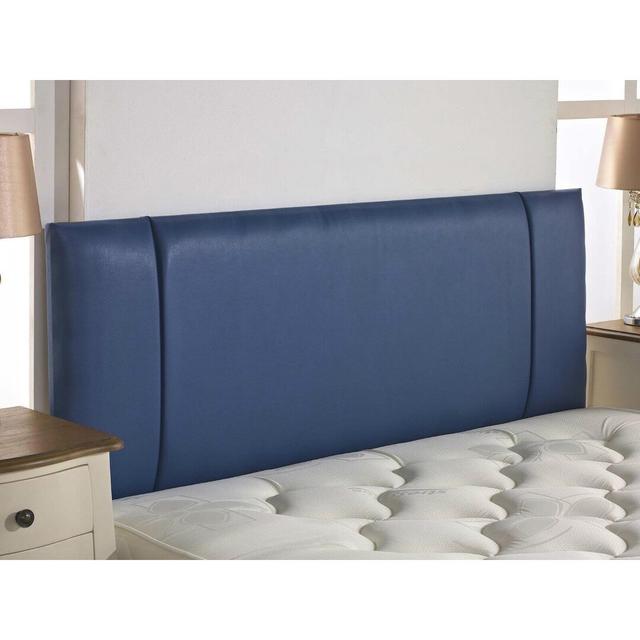 Bouscat Upholstered Headboard Ebern Designs Colour: Blue, Size: Double (4'6) on Productcaster.