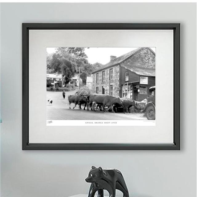 'Gweek, Bridge Shop C1950' - Picture Frame Photograph Print on Paper The Francis Frith Collection Size: 28cm H x 36cm W x 2.3cm D on Productcaster.