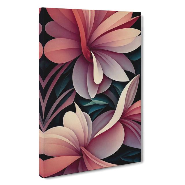 XC1022-4594X The Radiant Flowers - Wrapped Canvas Graphic Art Marlow Home Co. Size: 76cm H x 50cm W x 3cm D on Productcaster.