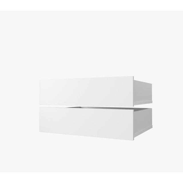 Jericho 2 Drawer Storage Drawer Latitude Run Colour: White on Productcaster.