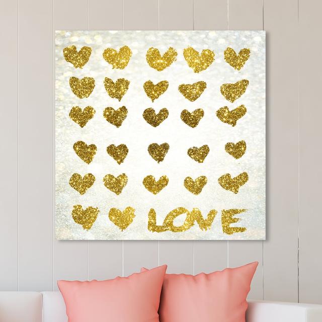 'All that Glitters is Gold' Graphic Art on Wrapped Canvas East Urban Home Size: 61 cm H x 61 cm W x 3.8 cm D on Productcaster.