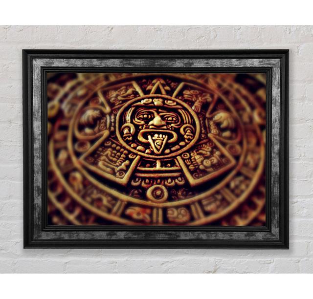 Mayan Clock - Single Picture Frame Art Prints Bright Star Size: 59.7cm H x 84.1cm W x 8cm D on Productcaster.