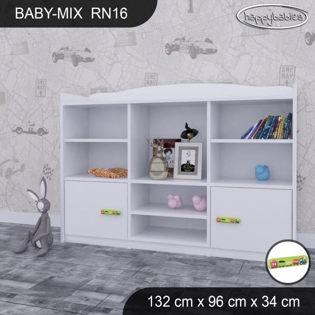 96cm H X 132cm W Kids Cube Happy Babies Colour: White/Green on Productcaster.