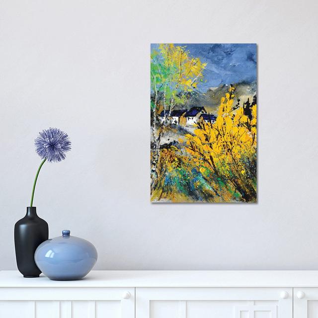 Full Spring Under a Stormy Sky by Pol Ledent - Wrapped Canvas Art Prints ClassicLiving Size: 45.72cm H x 30.48cm W x 1.91cm D on Productcaster.