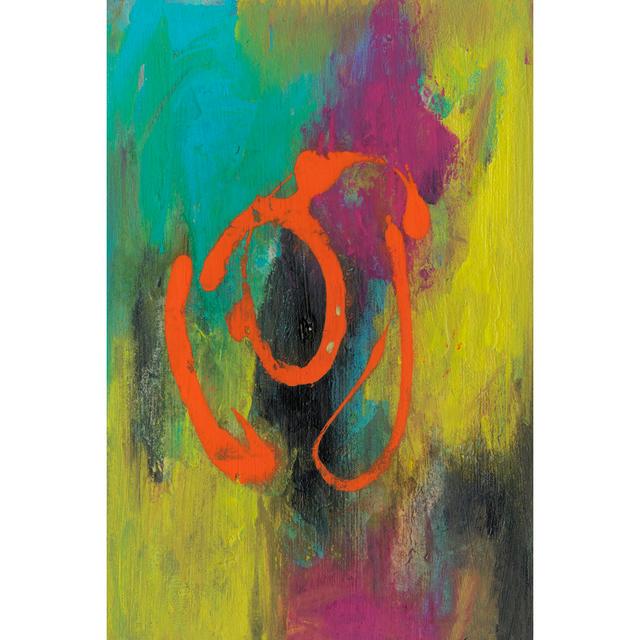 Orange Graffiti I by Joyce Combs - Wrapped Canvas Art Prints Metro Lane Size: 122cm H x 81cm W x 3.8cm D on Productcaster.