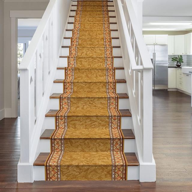 Stair Runner Allenstown Machine Woven Area Rug Rosalind Wheeler Rug Size: Runner 540cm x 100cm on Productcaster.