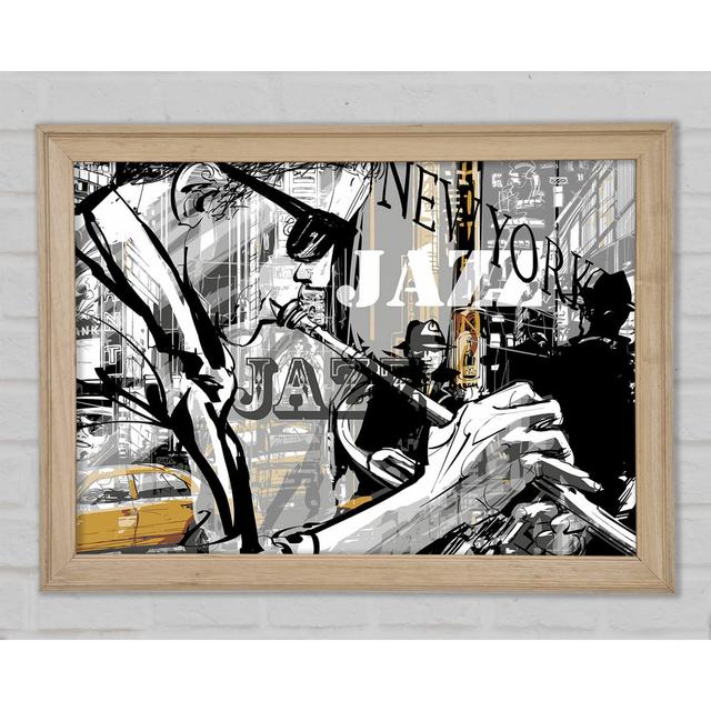 Jazz In NYC - Single Picture Frame Art Prints Rosalind Wheeler Size: 29.7cm H x 42cm W on Productcaster.