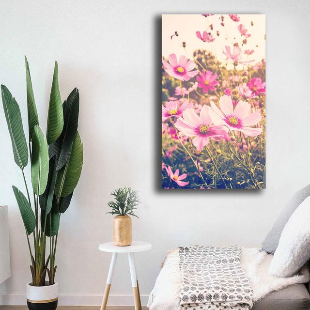 Leinwandbild Flower Pink ModernMoments Größe: 70 cm H x 40 cm B x 2 cm T on Productcaster.