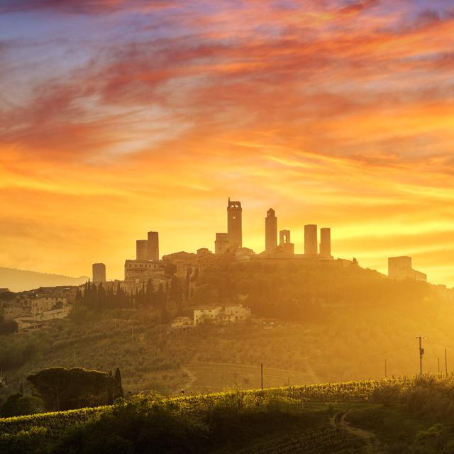 Jonkan San Gimignano Medieval Village by Remedios - Print Latitude Run Size: 76cm H x 76cm W x 3.8cm D on Productcaster.