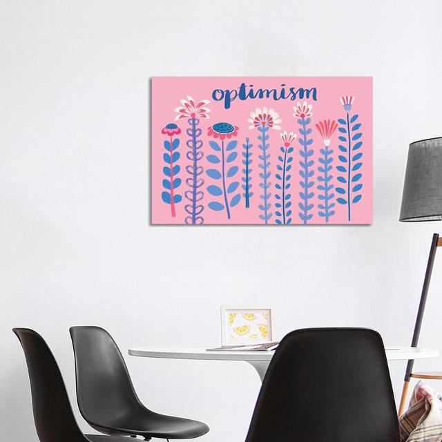 Optimism by Nancy Mckenzie - Wrapped Canvas Print ClassicLiving Size: 66.04cm H x 101.6cm W x 1.91cm D on Productcaster.